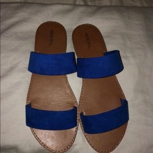 Royal blue sandals